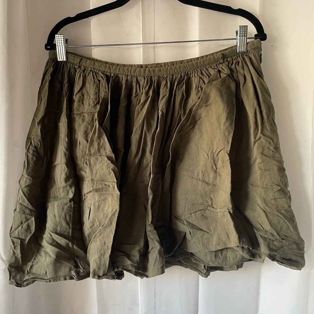 🎄Buy2Get1Free🎄Olive green skirt